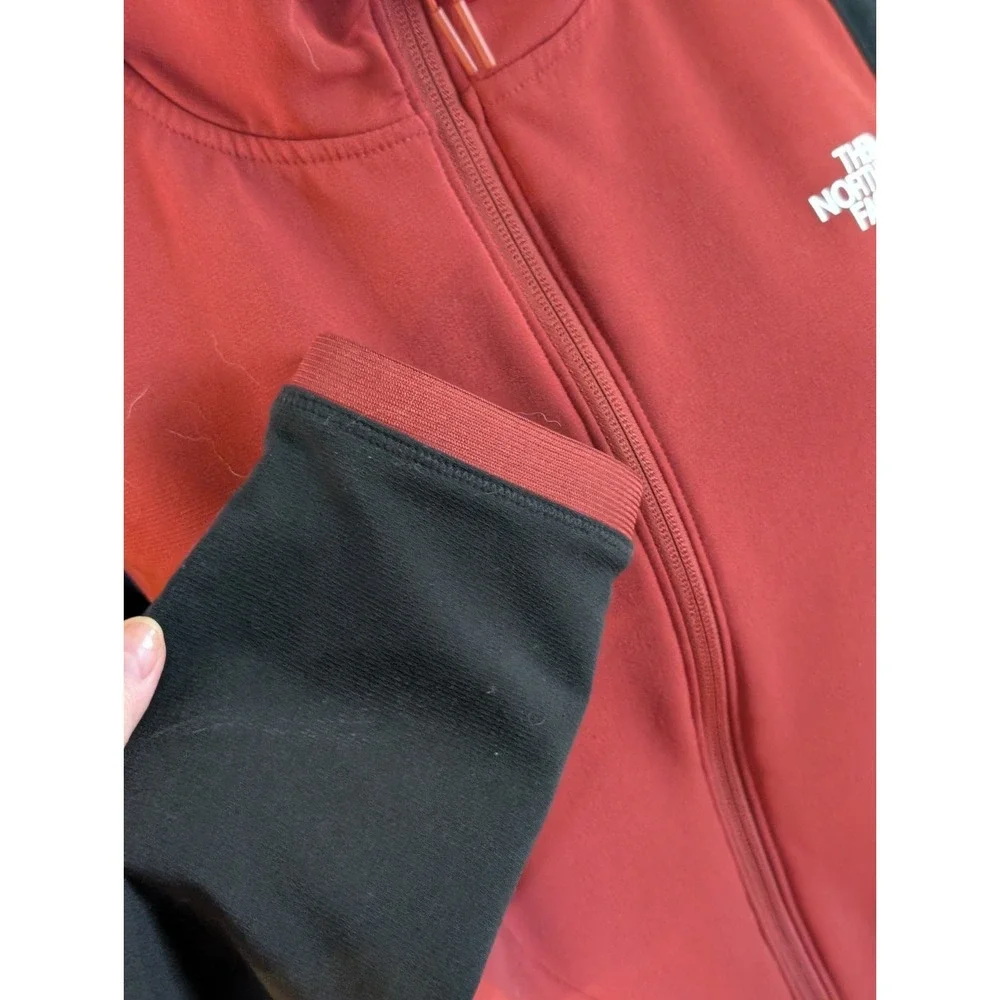 The North Face Tekware Hybrid Full Zip Hoodie Jacket Men's Size Medium Burgundy